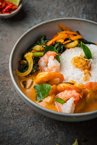 P/ CREVETTE PANANG CURRY PORTION
